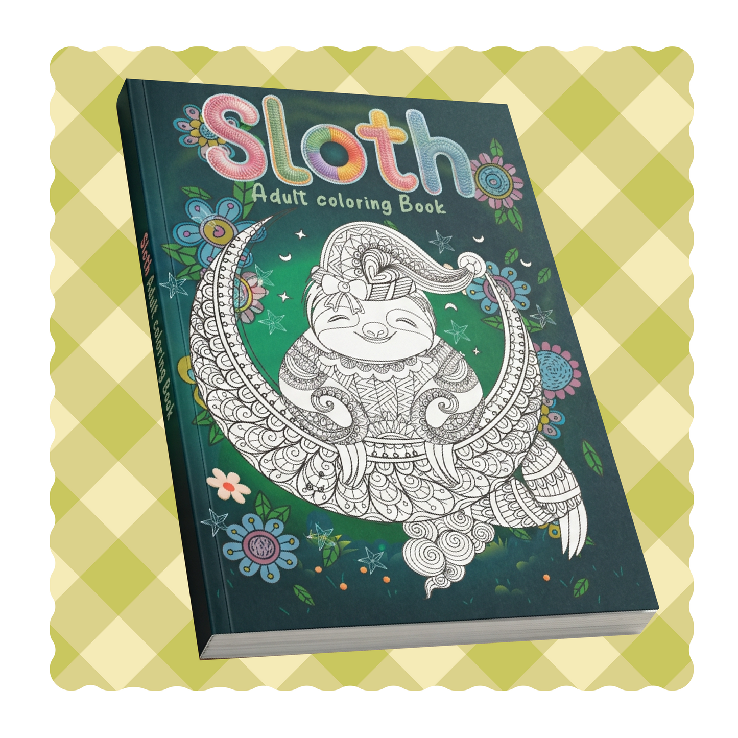 Sloth Adult coloring book