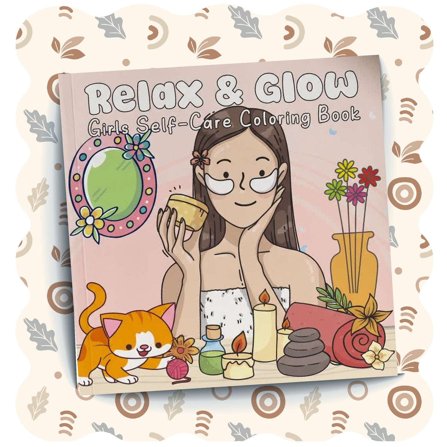 Relax and Glow: Cute & Girly Coloring Pages for Stress Relief