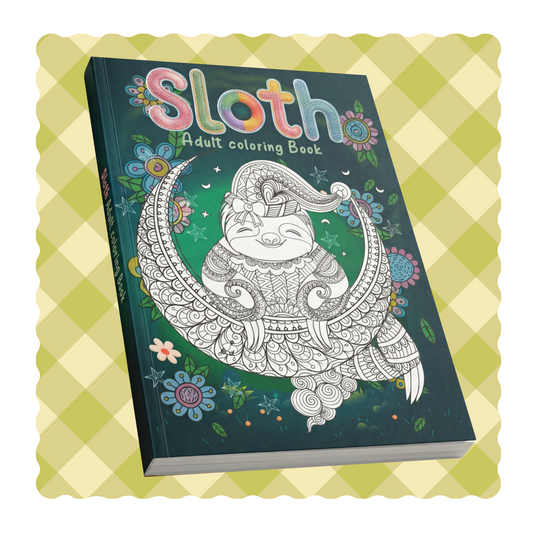Sloth Adult coloring book