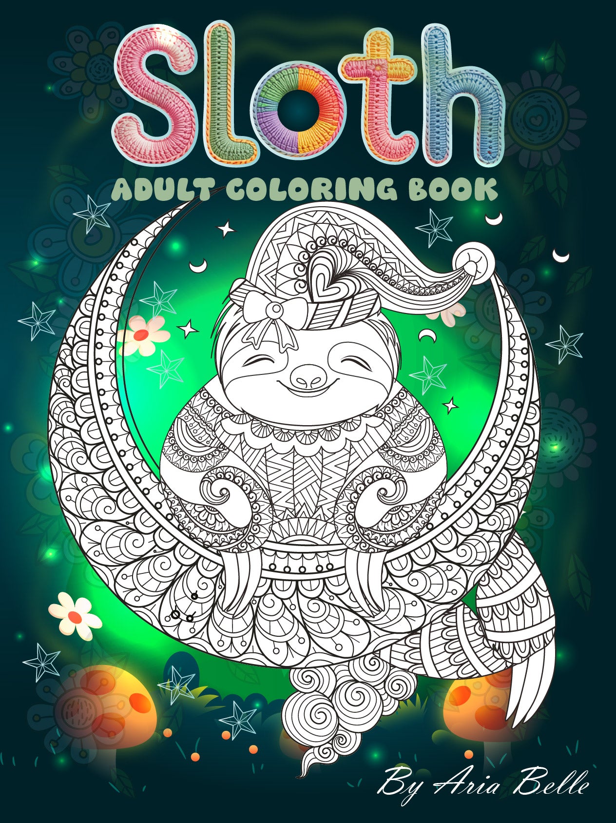 Sloth Adult coloring book