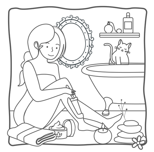Relax and Glow: Cute & Girly Coloring Pages for Stress Relief